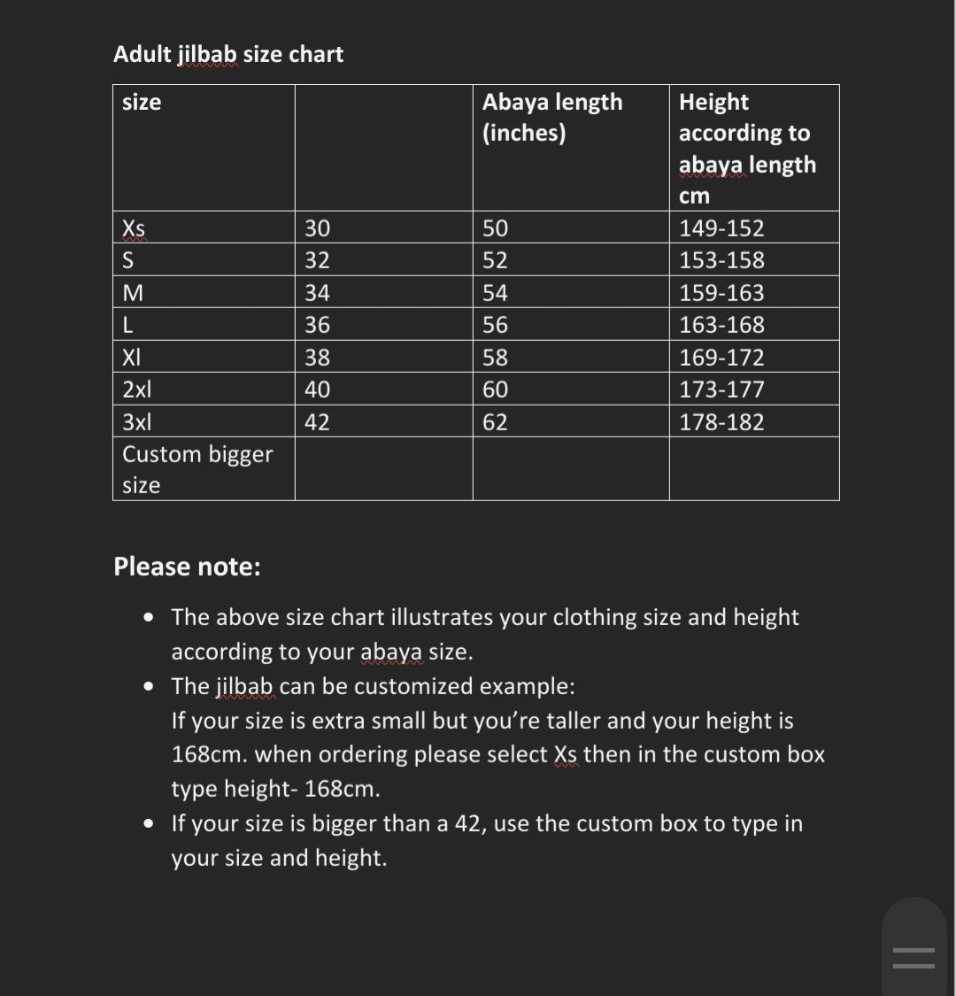 Khimar jilbab (sleeve)