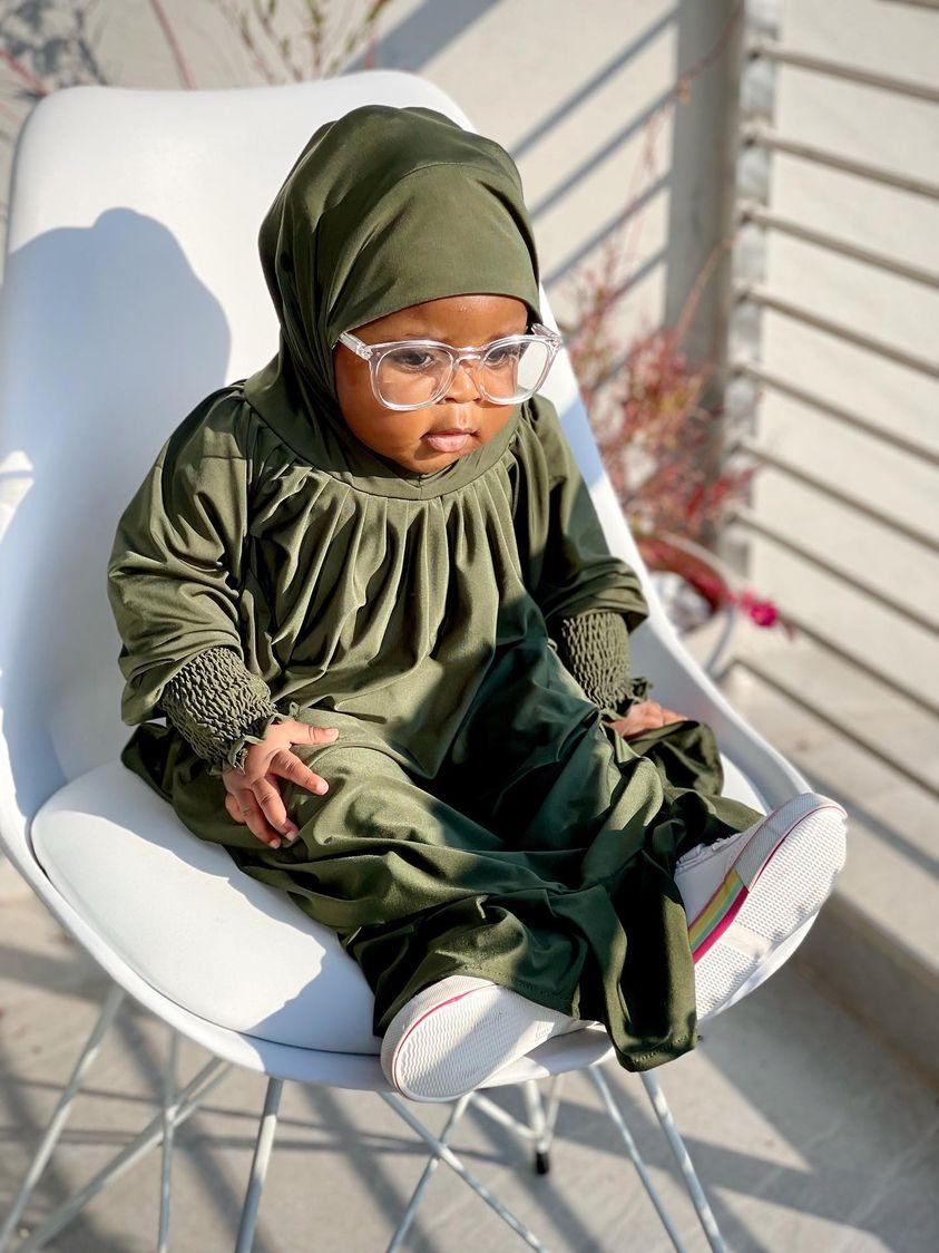 Mini zara maxi jilbab(Age 6-12months till 4 years)